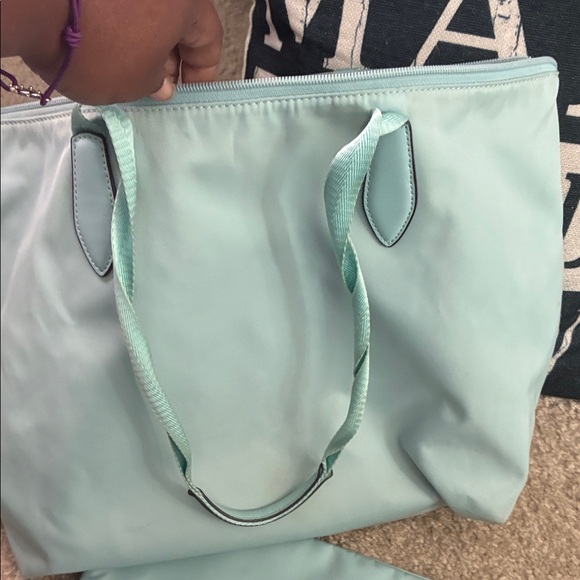 Kate Spade Light Blue Tote and Pouch Set nylon - Picture 7 of 8